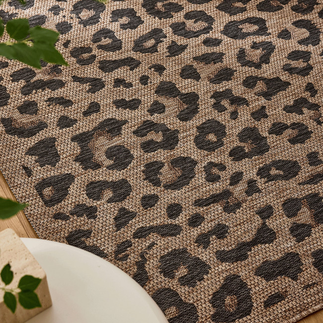 Yuma - Tapis contemporain imprimé léopard