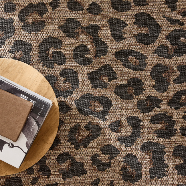 Yuma - Tapis contemporain imprimé léopard