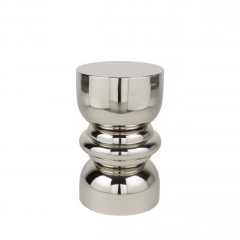 Kinga - Table d'appoint ronde en chrome ø29,5cm