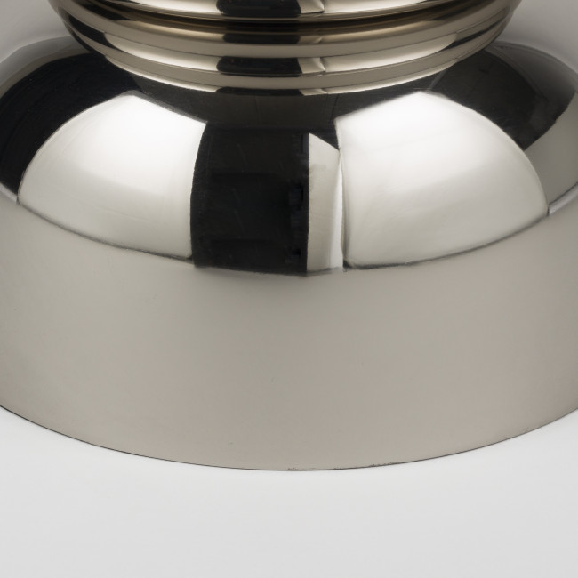 Kinga - Table d'appoint ronde en chrome ø29,5cm