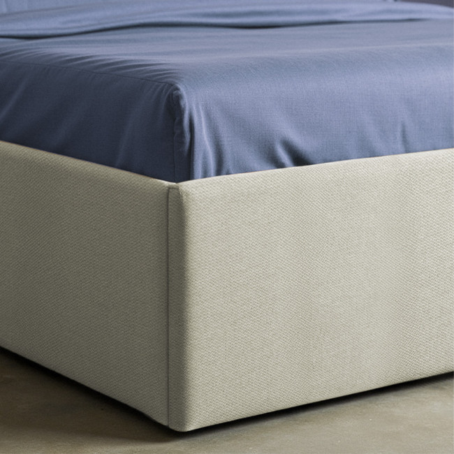 Lou - Lit coffre en tissu 160x200cm