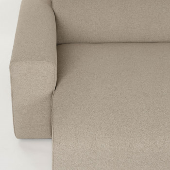 Milka - Canapé d'angle gauche 4 places en tissu