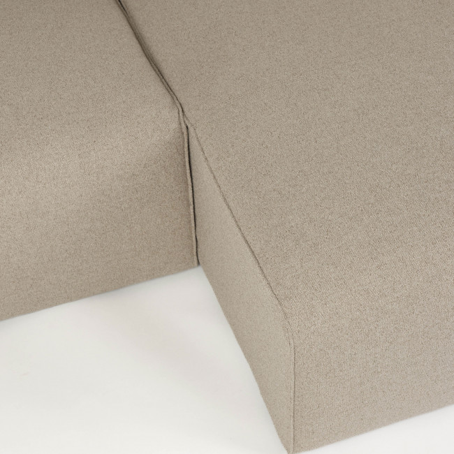 Milka - Canapé d'angle gauche 4 places en tissu