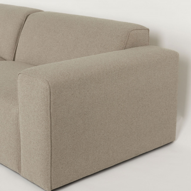 Milka - Canapé d'angle gauche 4 places en tissu