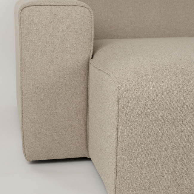 Milka - Canapé d'angle gauche 4 places en tissu