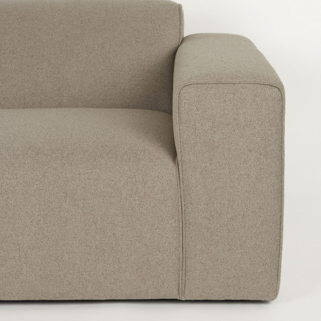 Milka - Canapé d'angle gauche 4 places en tissu