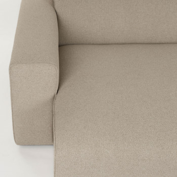 Milka - Canapé d'angle gauche 3 places en tissu