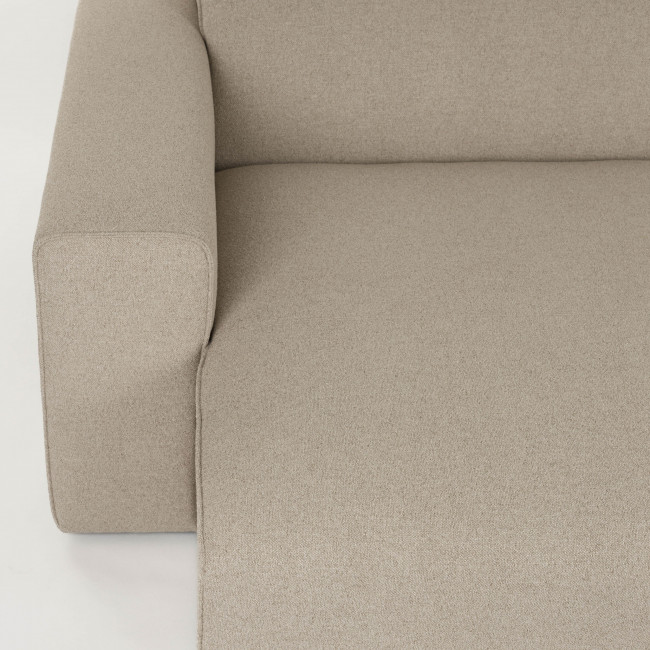 Milka - Canapé d'angle gauche 3 places en tissu