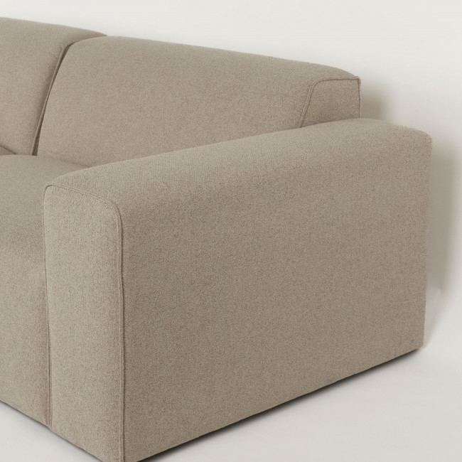 Milka - Canapé d'angle gauche 3 places en tissu