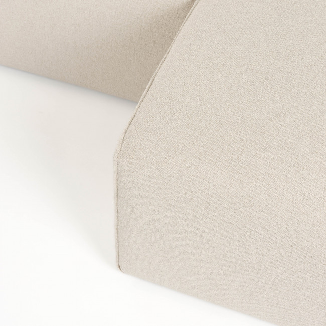 Milka - Canapé d'angle droit 3 places en tissu