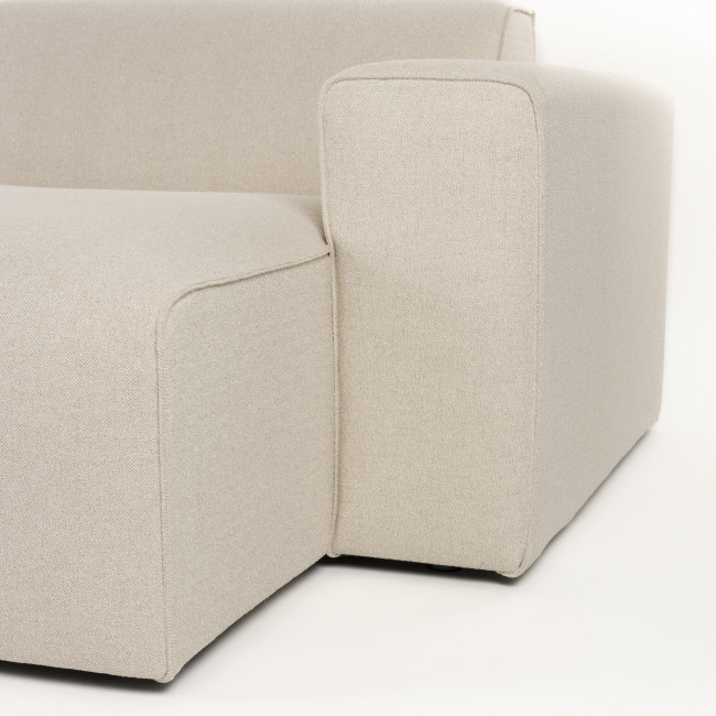 Milka - Canapé d'angle droit 3 places en tissu