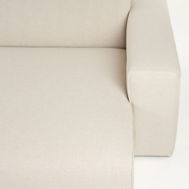 Milka - Canapé d'angle droit 3 places en tissu