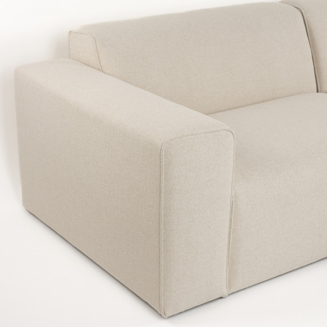 Milka - Canapé d'angle droit 3 places en tissu