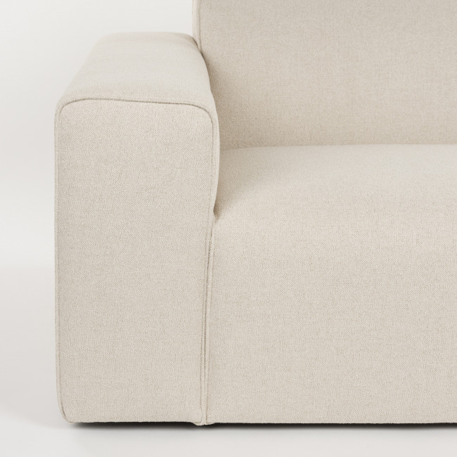 Milka - Canapé d'angle droit 3 places en tissu