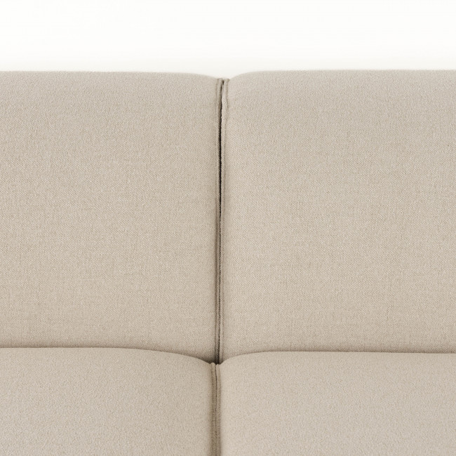 Milka - Canapé d'angle droit 3 places en tissu