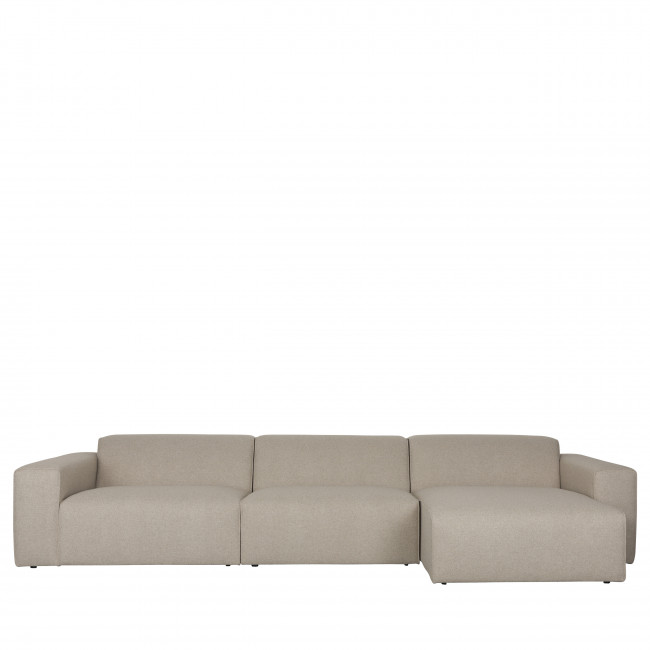 Milka - Canapé d'angle droit 4 places en tissu