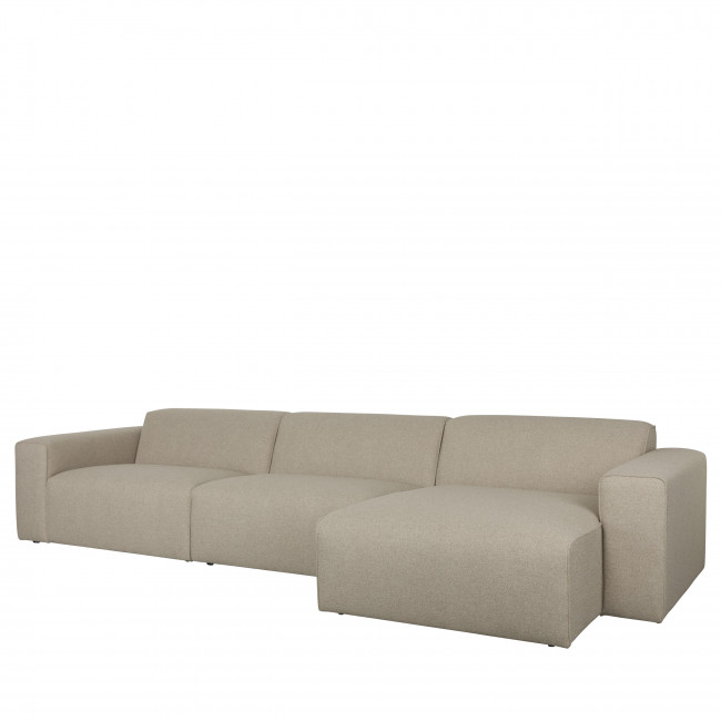 Milka - Canapé d'angle droit 4 places en tissu
