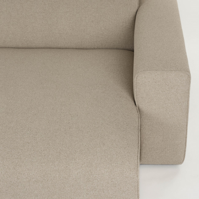 Milka - Canapé d'angle droit 4 places en tissu