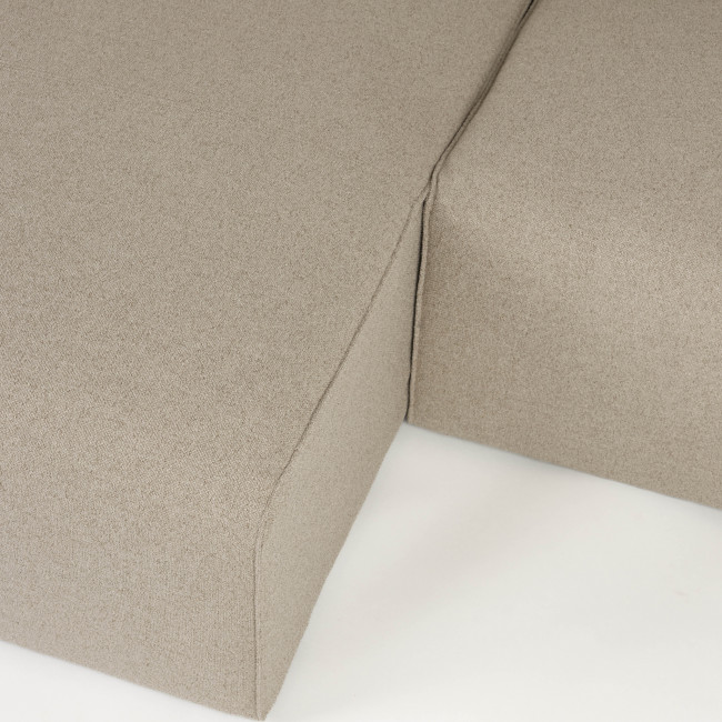 Milka - Canapé d'angle droit 4 places en tissu