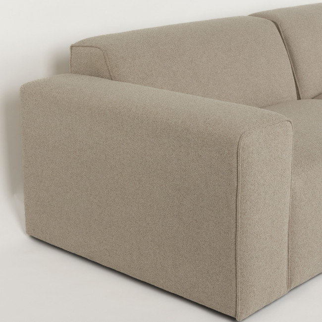 Milka - Canapé d'angle droit 4 places en tissu