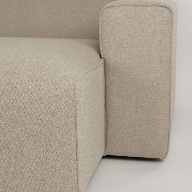 Milka - Canapé d'angle droit 4 places en tissu