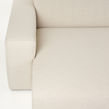 Milka - Canapé d'angle gauche 4 places en tissu