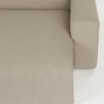 Milka - Canapé d'angle droit 3 places en tissu