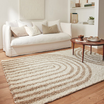 Tika - Tapis contemporain à motifs d'arches