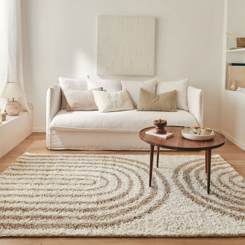 Tika - Tapis contemporain à motifs d'arches