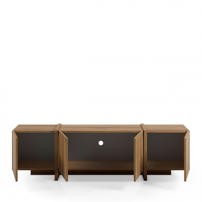 Nicole - Meuble TV 4 portes en bois 180cm