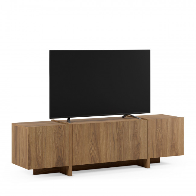 Nicole - Meuble TV 4 portes en bois 180cm