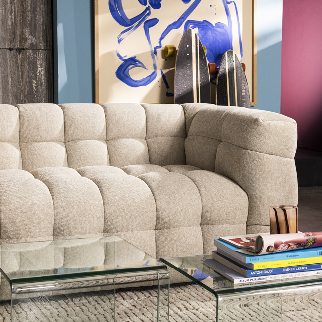 Bolly - Canapé 3 places tissu