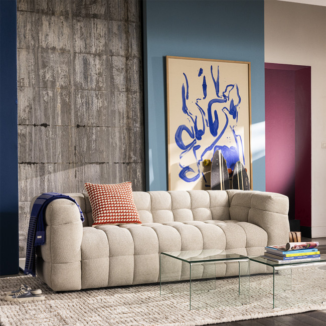 Bolly - Canapé 3 places tissu