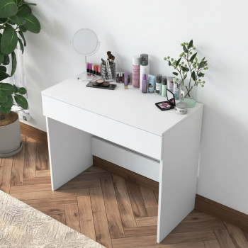 Auri - Coiffeuse 1 tiroir en bois L90cm