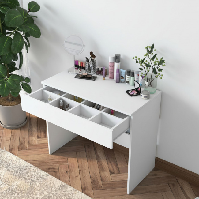 Auri - Coiffeuse 1 tiroir en bois L90cm