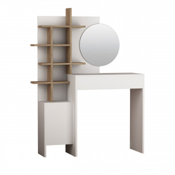 Niya - Coiffeuse 1 tiroir avec miroir L71,50cm