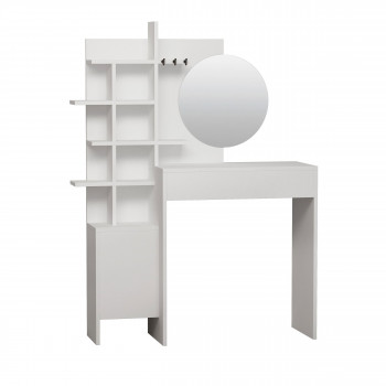 Niya - Coiffeuse 1 tiroir avec miroir L71,50cm