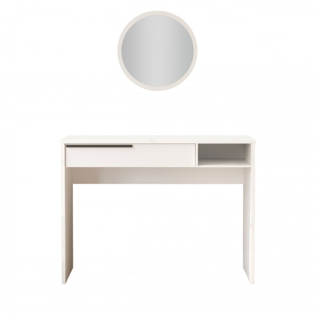 Soya - Coiffeuse 1 tiroir avec miroir à fixer L45cm