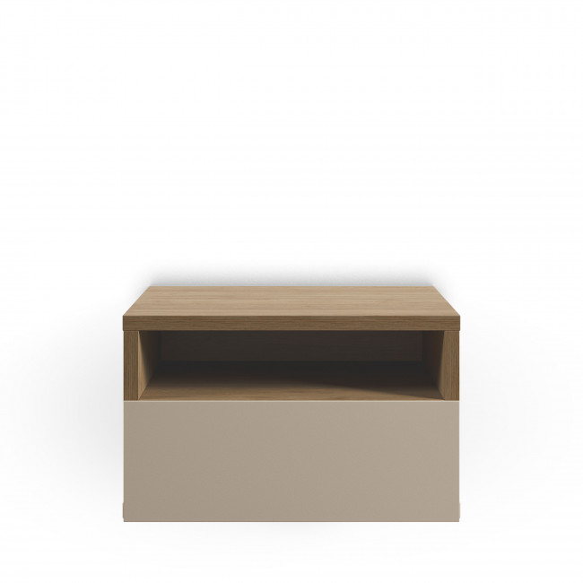 Quenor - Table de chevet murale 1 tiroir en bois