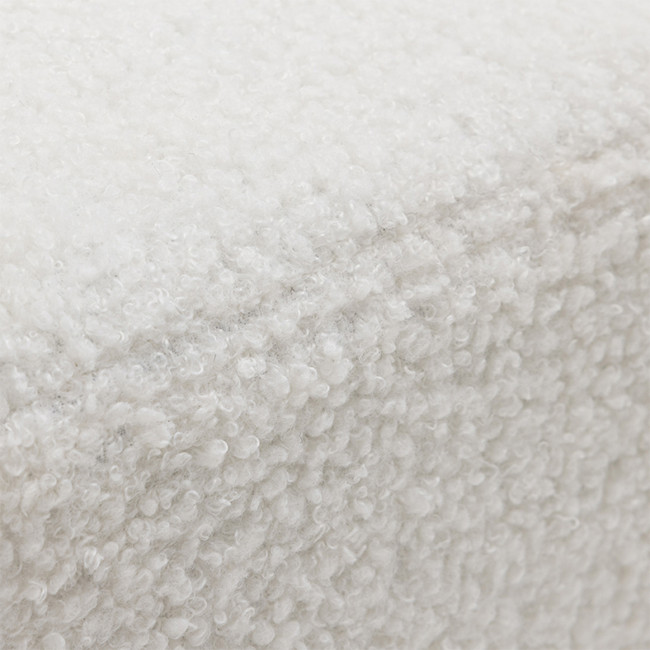 Matera - Canapé d'angle réversible convertible 3 places en tissu bouclette avec coffre