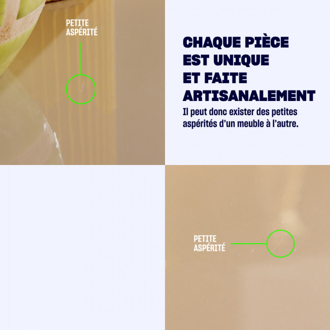 Glossi - Table à manger 8 personnes ovale en bois laqué