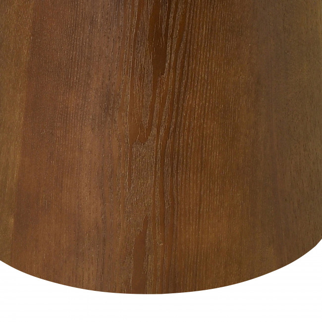 Reno - Table à manger 8 personnes ovale en pierre et bois