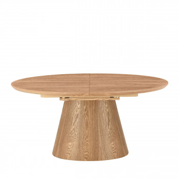 Cami - Table à manger extensible 8-10 personnes ovale en bois