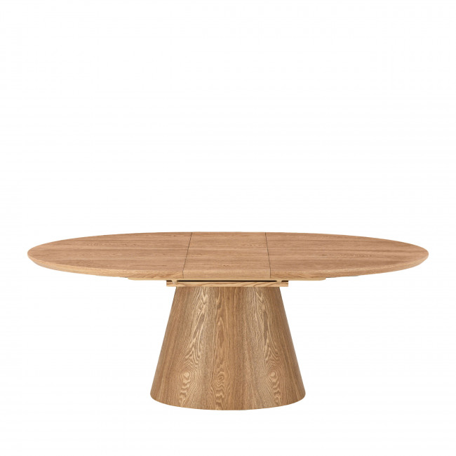 Cami - Table à manger extensible 8-10 personnes ovale en bois