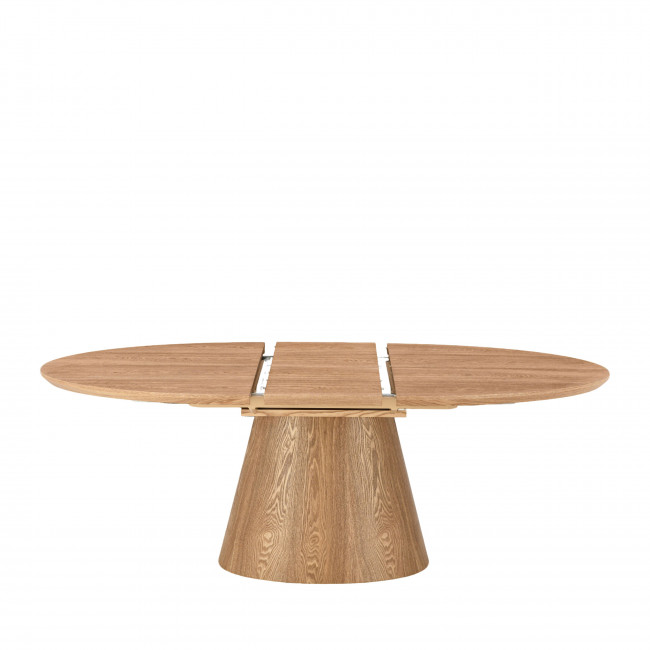 Cami - Table à manger extensible 8-10 personnes ovale en bois