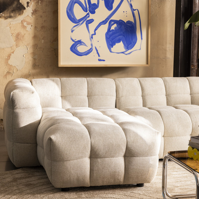 Bolly - Canapé d'angle réversible 4 places en tissu