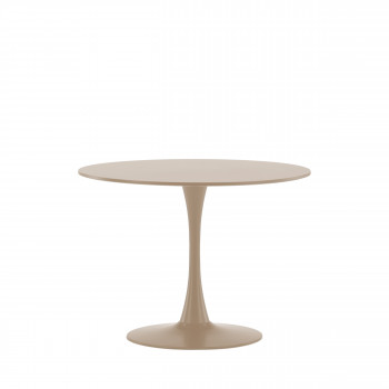 Glade - Table à manger ronde 4 personnes en bois et métal ø100cm