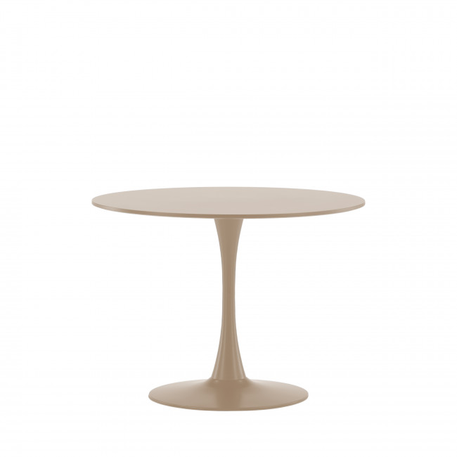 Glade - Table à manger ronde 4 personnes en bois et métal ø100cm