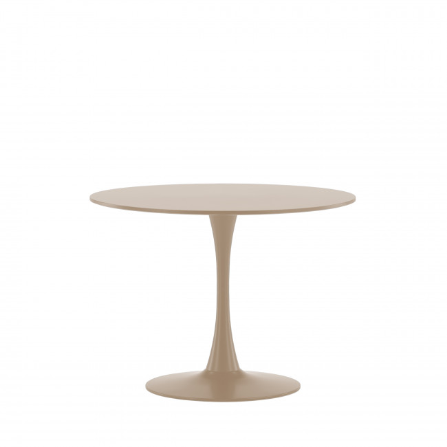 Glade - Table à manger ronde 4 personnes en bois et métal ø100cm