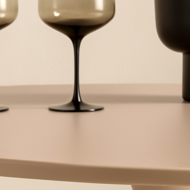 Glade - Table à manger ronde 4 personnes en bois et métal ø100cm